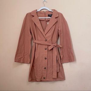 Kittenish Fashionably Late Mauve Tuxedo Dress